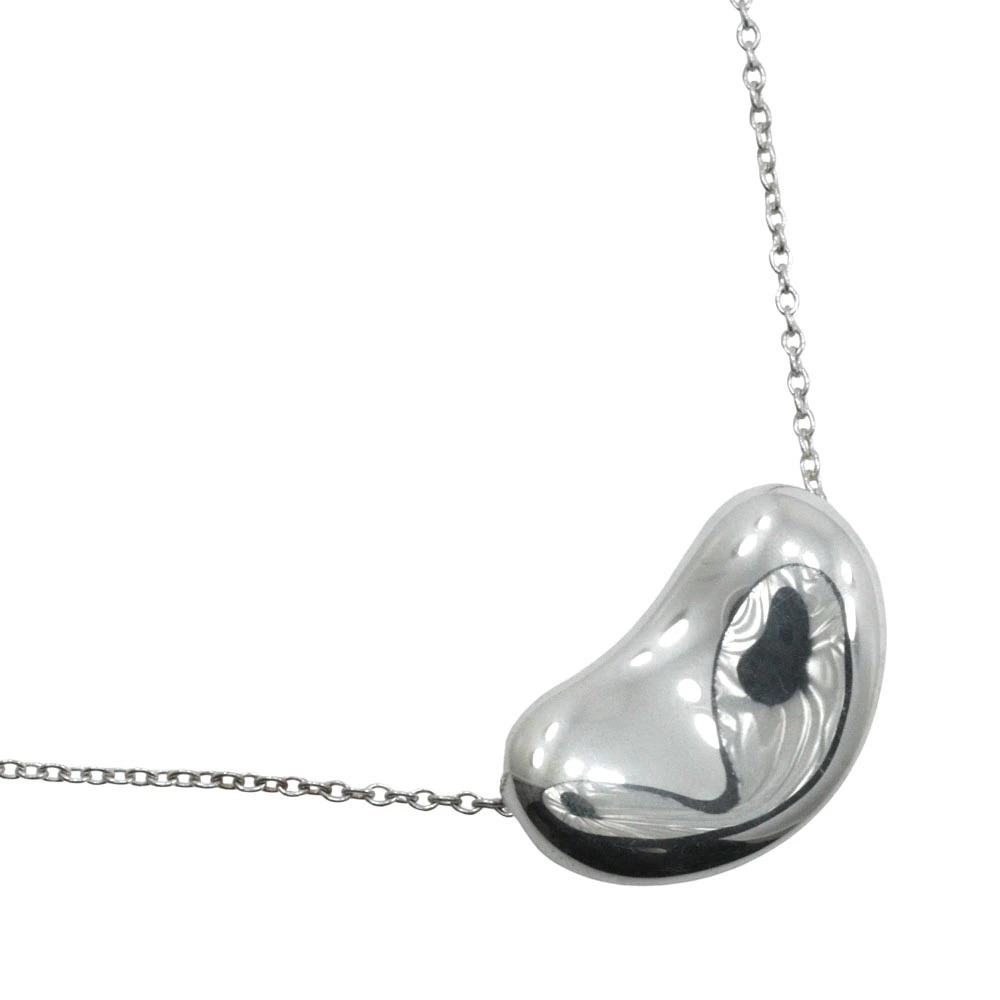 Tiffany Co Bean Necklace Elsa Peretti Sterling Silver